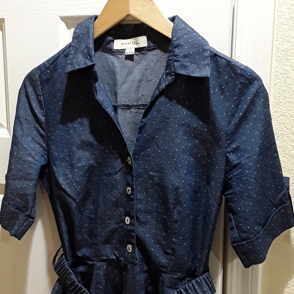 Monteau  polkadots mini dress - Picture 2 of 2